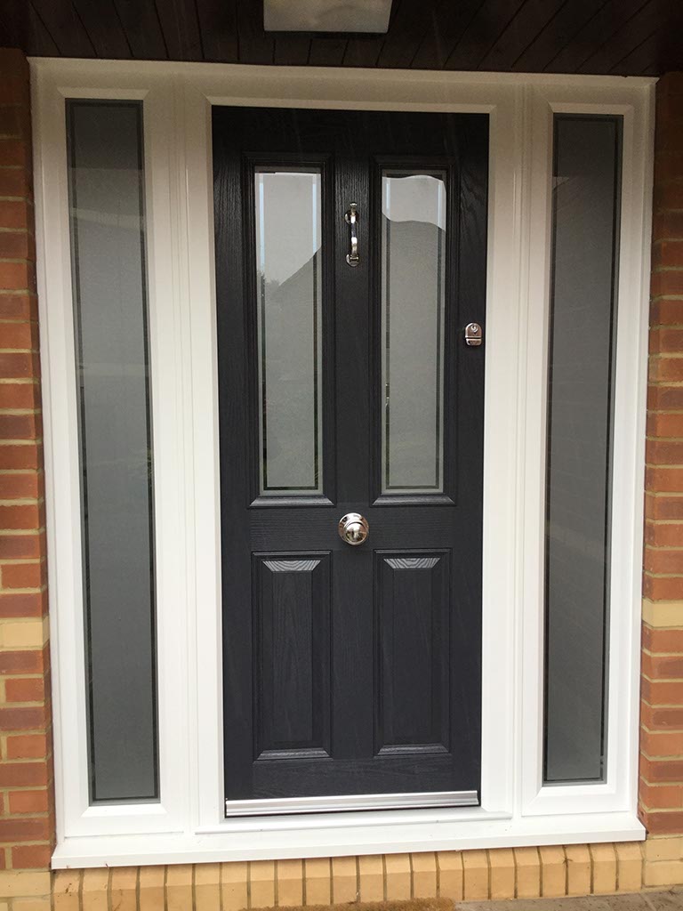 Maidenbower Composite Door in Black, Installed in Crawley, West Sussex