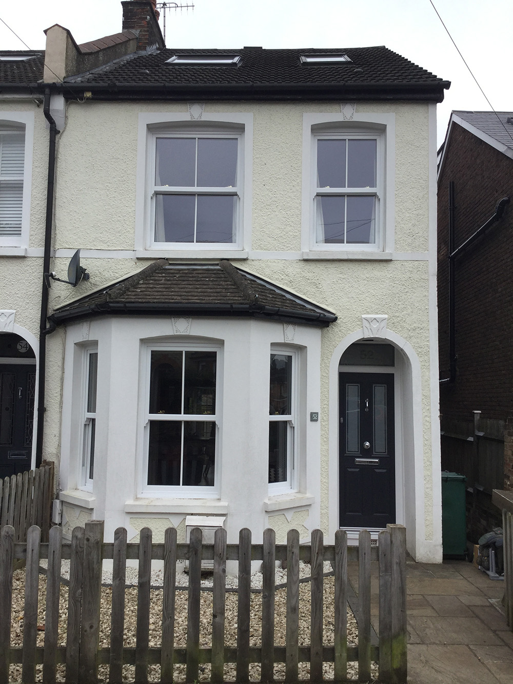 Sliding sash windows & composite door for period property in Reigate