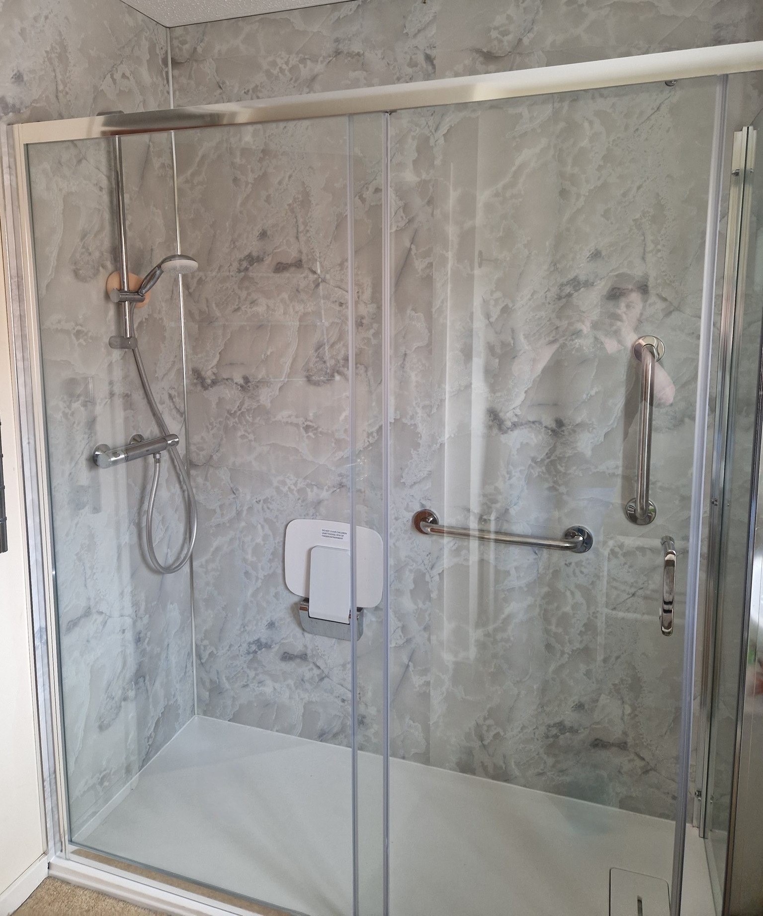 Bathroom converted to Accessible Shower Room 2 Facelift