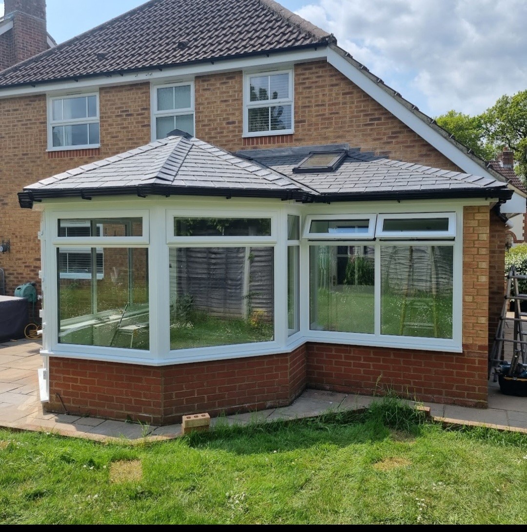 Conservatory with SupaLite roof and triple glazed windows doors Facelift